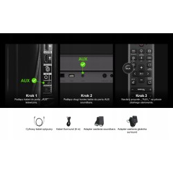 Outlet Soundbar Ultimea Aura A30 Kino Domowe system dzwieku 5.1 czarny