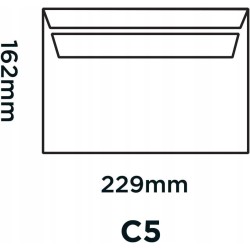 Outlet Purely Everyday Koperta bez okienka C5 (162 x 229 mm) biały 500 szt