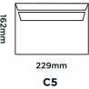 Outlet Purely Everyday Koperta bez okienka C5 (162 x 229 mm) biały 500 szt
