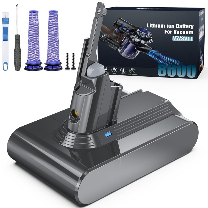 Outlet Akumulator 8000 mAh do odkurzacza Dyson V7/SV11 czarny