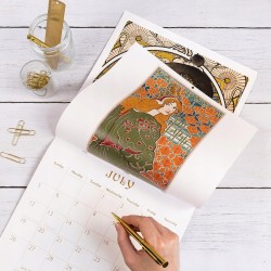 Outlet Kalendarz ścienny Art Nouveau 2026 z klasycznymi dziełami 29x29 cm