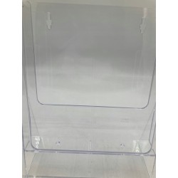 Outlet Stojak na broszury Taymar A4 2 poziomy przezroczysty 2C230X