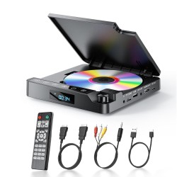 Outlet Desobry Odtwarzacz do telewizora DVD 1080p z wejściem HDMI/AV/USB C