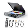 Outlet Desobry Odtwarzacz do telewizora DVD 1080p z wejściem HDMI/AV/USB C