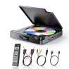 Outlet Desobry Odtwarzacz do telewizora DVD 1080p z wejściem HDMI/AV/USB C