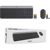 Zestaw klawiatura i mysz Logitech czarny