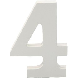 Outlet Home Solazzia cyfra 4 dekoracja drewniana wys.15cm stojąca litera