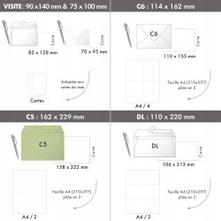 Outlet Pudełko 200 kopert Clairefontaine C5 (162x229 mm) 120 g/m² kość
