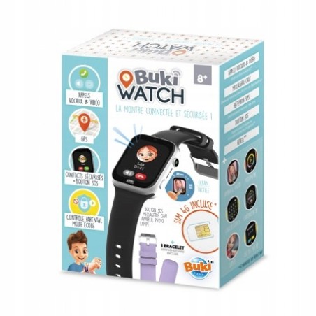 Outlet V1224 Buki Smartwatch dla dzieci czarno-srebrny + 2 paski czarny i