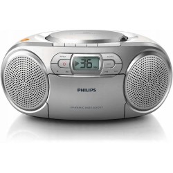USZKODZONY Radioodtwarzacz Philips AZ 127 srebrny