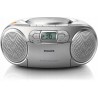 USZKODZONY Radioodtwarzacz Philips AZ 127 srebrny