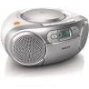 USZKODZONY Radioodtwarzacz Philips AZ 127 srebrny