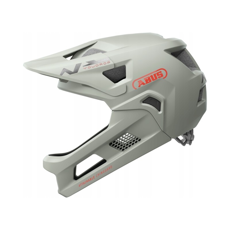 Outlet Kask rowerowy full face ABUS YouDrop FF chalk gray S 48-55 cm OPIS