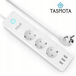 Outlet Gniazdko listwa zasilająca Nous TASMOTA WiFi zasilanie sieciowe