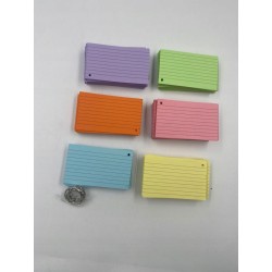 Outlet Fiszki w linie 600 kartek w linie 12,5cm x 7,5cm wielokolorowe OPIS
