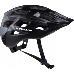 Kask rowerowy Dunlop regulowany r. M 55-58cm LED czarny mat