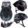 Kask rowerowy Dunlop regulowany r. M 55-58cm LED czarny mat
