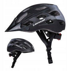 Kask rowerowy Dunlop Kask rowerowy regulowany LED DUNLOP r. M