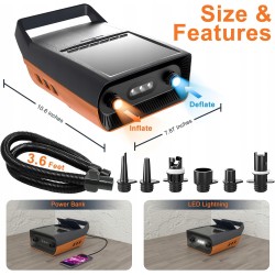 Outlet Elektryczna akumulatorowa pompa SUP Mojimdo 13500 mAh 20PSI OPIS
