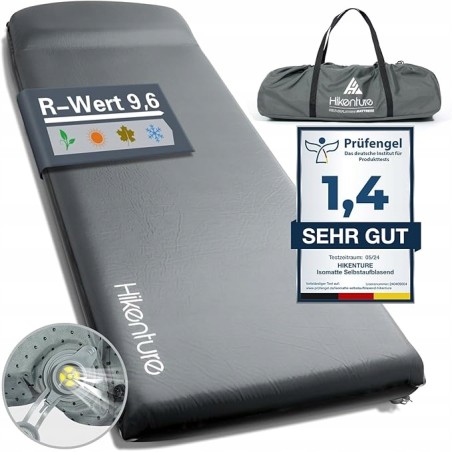 HIKENTURE Samopompująca się karimata 8 cm grubości materac z pianki OPIS
