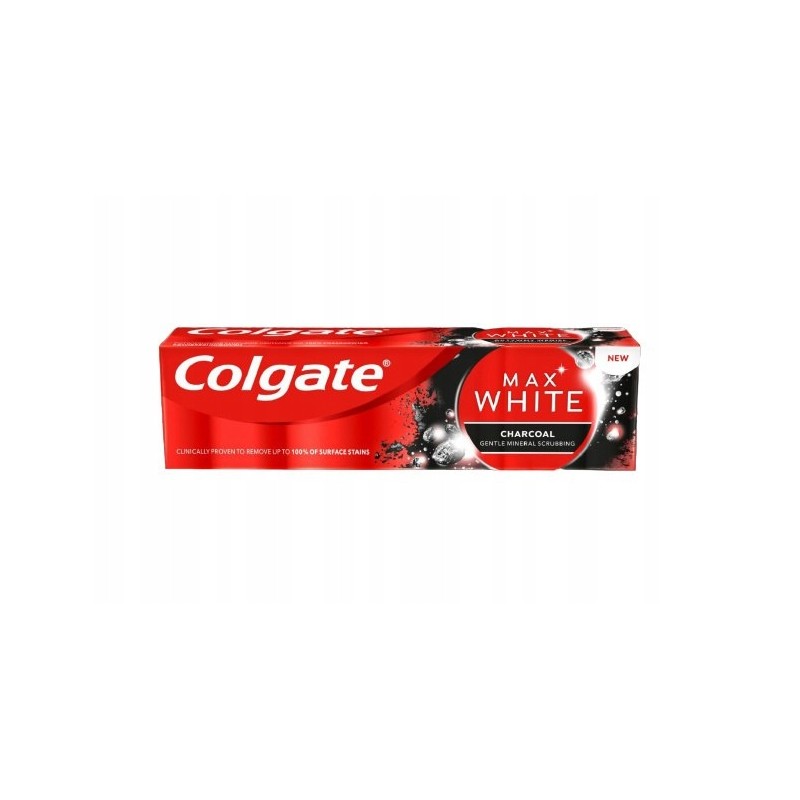 Zestaw Pasta do zębów z węglem Colgate Max White Charcoal 75 ml