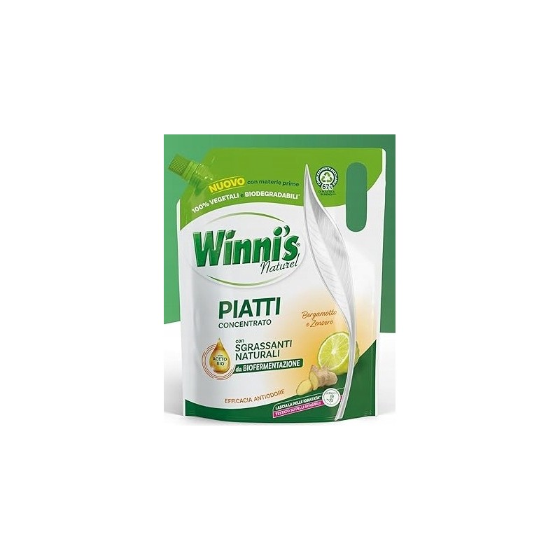 Płyn do mycia naczyń Winni's Naturel 900ml Bergamotka i Imbir Koncentrat