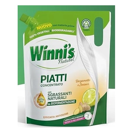 Płyn do mycia naczyń Winni's Naturel 900ml Bergamotka i Imbir Koncentrat