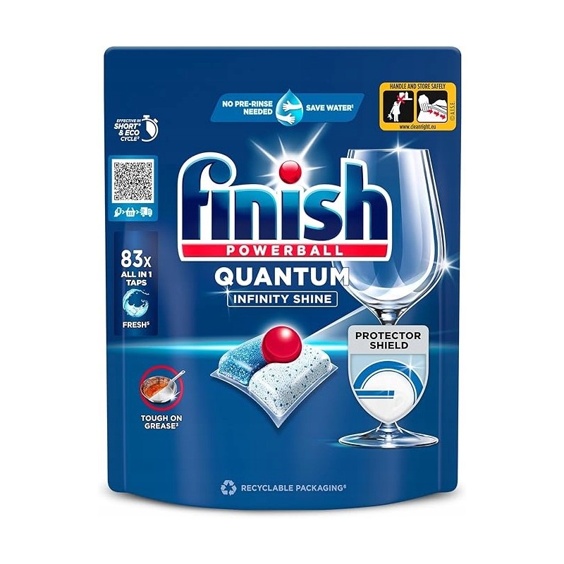 Finish Quantum Infinity Shine tabletki do zmywarki do naczyń 83 tabletki