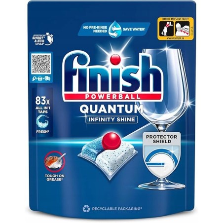 Finish Quantum Infinity Shine tabletki do zmywarki do naczyń 83 tabletki