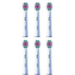 Oral-B 3D White Końcówki do Szczoteczek Elektrycznych 6 Sztuk białe
