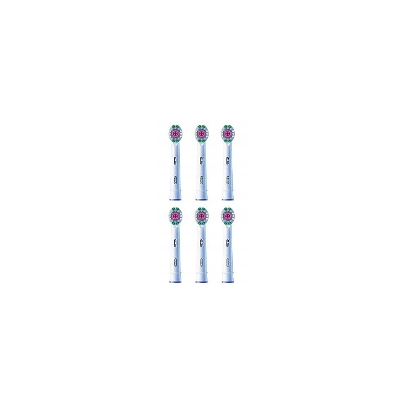 Oral-B 3D White Końcówki do Szczoteczek Elektrycznych 6 Sztuk białe