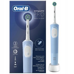 Oral-B Vitality Pro Szczoteczka elektryczna niebieska okrągła szczoteczka