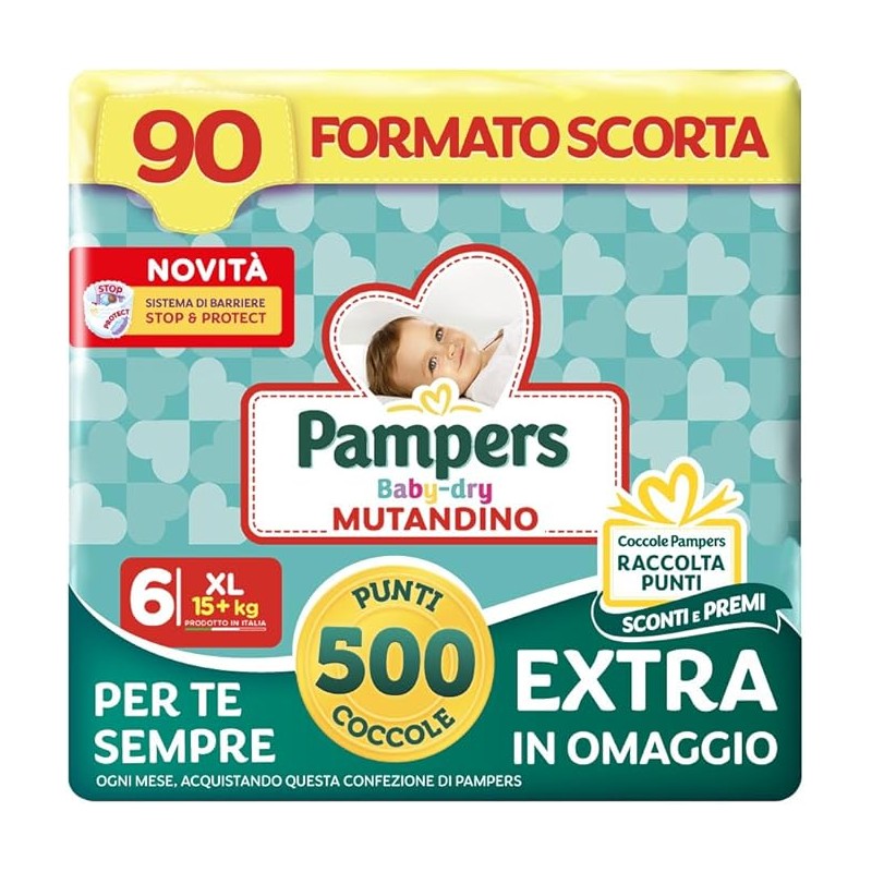 Pieluchomajtki Pampers Baby-Dry Rozmiar 6 30 sztuk 15+ kg