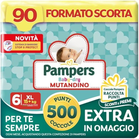 Pieluchomajtki Pampers Baby-Dry Rozmiar 6 30 sztuk 15+ kg