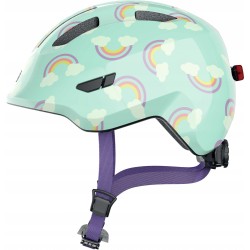 Kask rowerowy dziecięcy ABUS SMILEY 3.0 S 45-50 LED Blue rainbow
