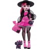 MATTEL LALKA MONSTER HIGH DRACULAURA HRABIA NIETOPERZ ZWIERZĄTKO AKCESORIA