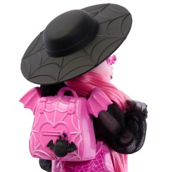 MATTEL LALKA MONSTER HIGH DRACULAURA HRABIA NIETOPERZ ZWIERZĄTKO AKCESORIA