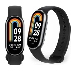 USZKODZONY Smartband Xiaomi Mi Band 8 Graphite Black BT krokomierz OPIS
