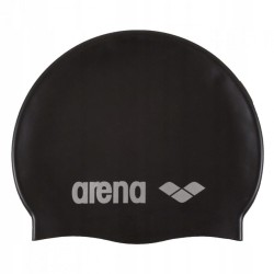 Czepek silikonowy na basen Arena Classic czarny CE + UE ELASTYCZNY unisex
