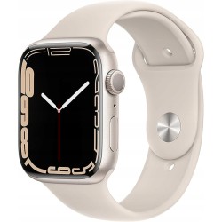 Smartwatch Apple Watch series 7 GPS 45mm koperta aluminiowa Starlight OPIS