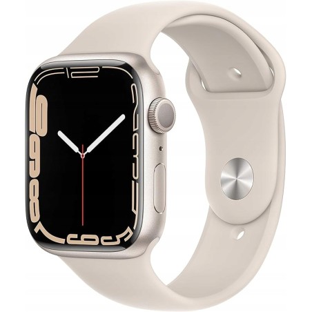 Smartwatch Apple Watch series 7 GPS 45mm koperta aluminiowa Starlight OPIS