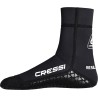 Outlet CRESSI Czarne neoprenowe skarpety z podwójną podszewką r.L 42-43 3mm