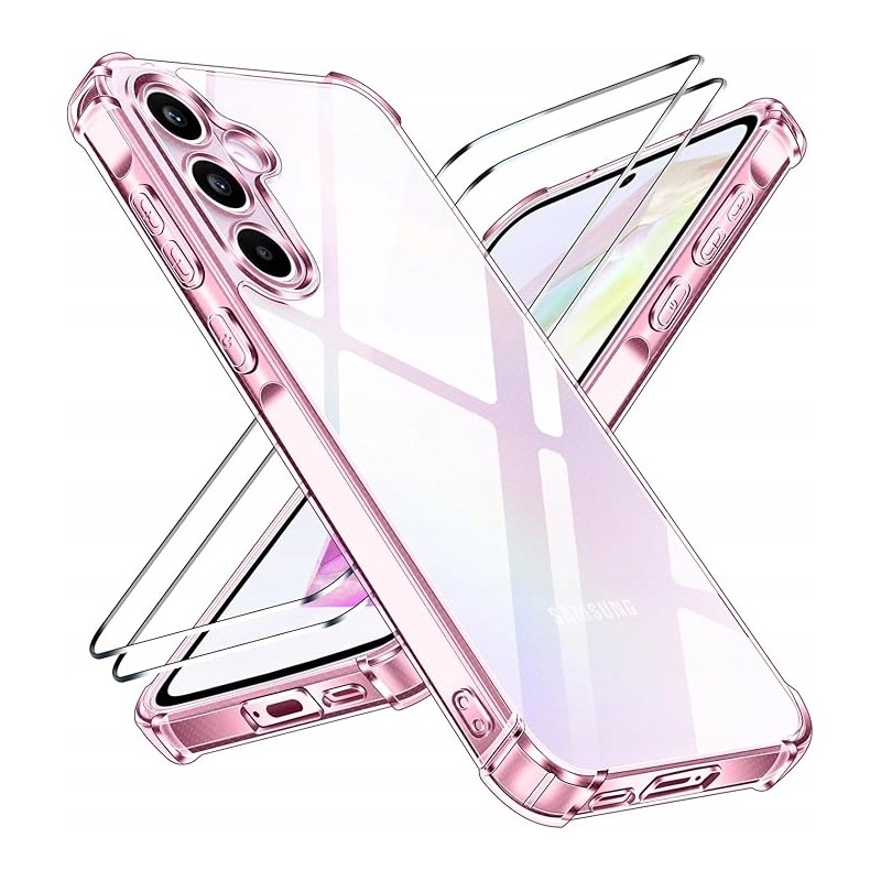 Etui ivoler do Samsung Galaxy A55 5G odporny na wstrząsy + szkło hartowane