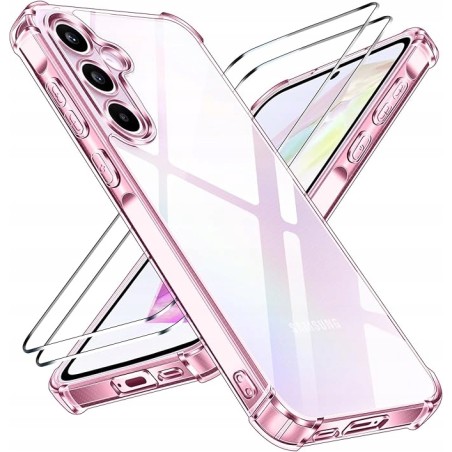 Etui ivoler do Samsung Galaxy A55 5G odporny na wstrząsy + szkło hartowane