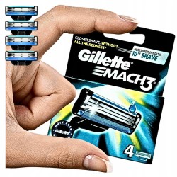 Wkłady do maszynki golenia Gillette Mach3 4 szt. ostrza wymienne zapasowe