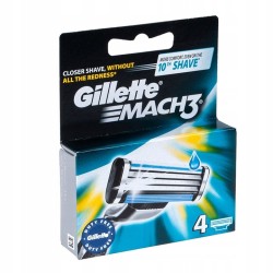 Wkłady do maszynki golenia Gillette Mach3 4 szt. ostrza wymienne zapasowe