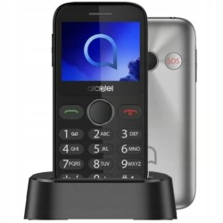 Outlet Telefon dla seniora ALCATEL 2020 Szary 2.4" 970 mAh 2G Single Sim