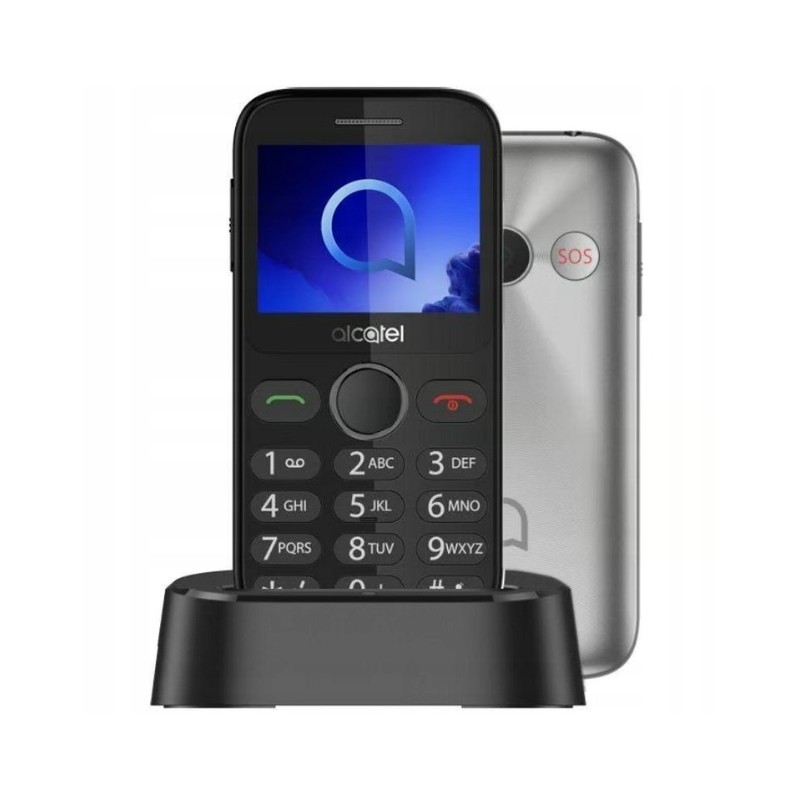 Outlet Telefon dla seniora ALCATEL 2020 Szary 2.4" 970 mAh 2G Single Sim
