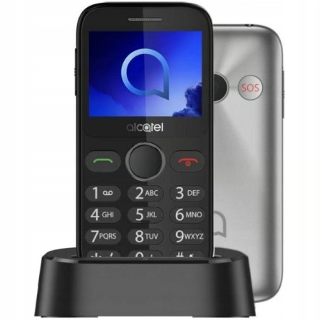 Outlet Telefon dla seniora ALCATEL 2020 Szary 2.4" 970 mAh 2G Single Sim