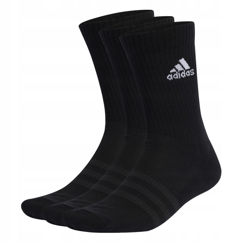 Skarpetki adidas czarne bawełniane 3 pary rozmiar 40-42